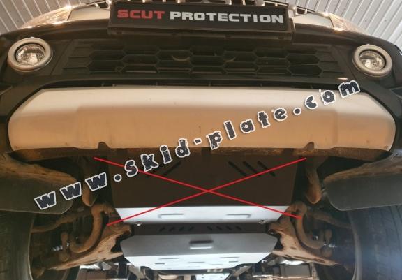Steel skid plate for Mitsubishi L200