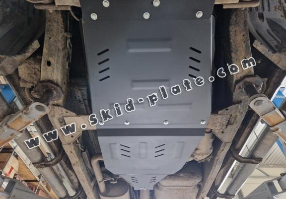 Steel gearbox skid plate for Nissan Navara D40