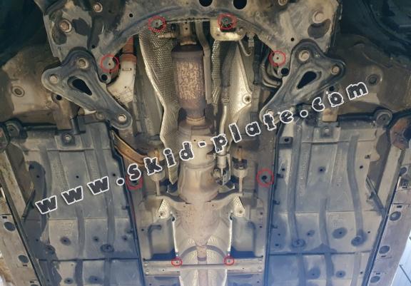 Steel catalytic converter plate/cat lock for Lexus CT200H