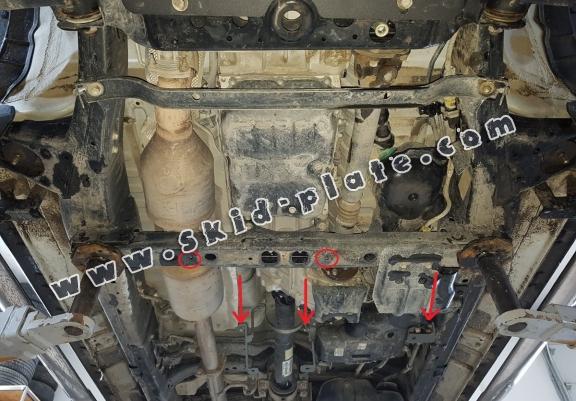 Steel gearbox skid plate for Toyota Hilux Invincible