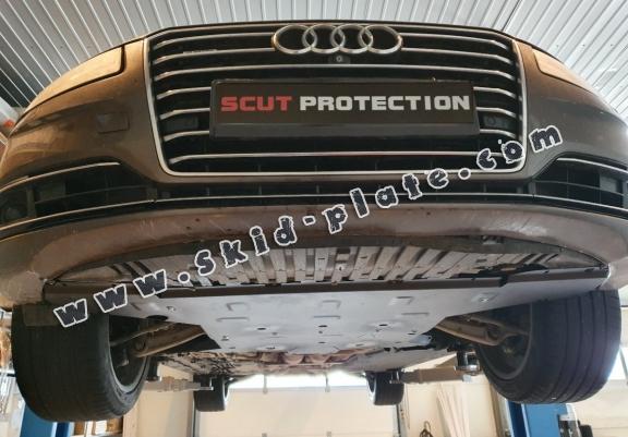 Steel gearbox skid plate for Audi A8
