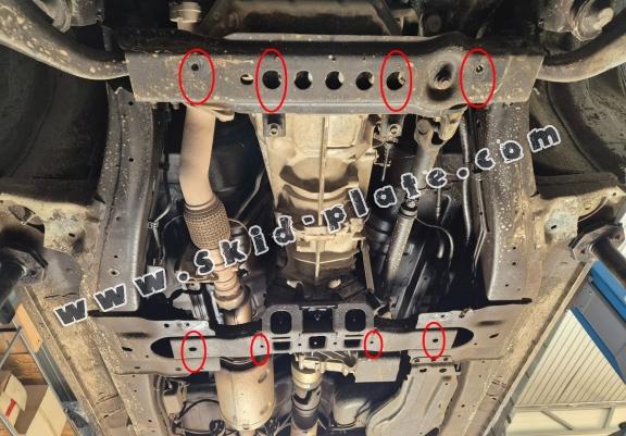 Steel gearbox skid plate for Isuzu D-Max