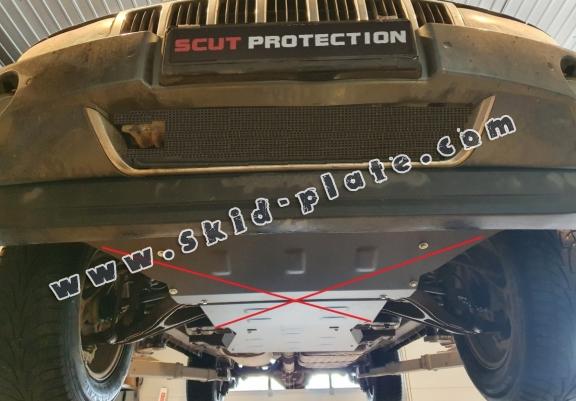Steel gearbox skid plate for Jeep Grand Cherokee