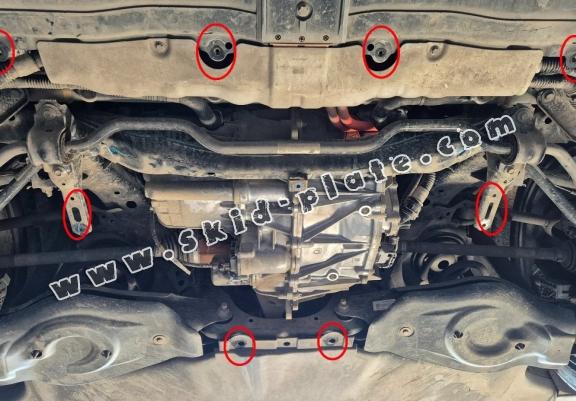 Rear electric motor skid plate for Tesla Model Y AWD