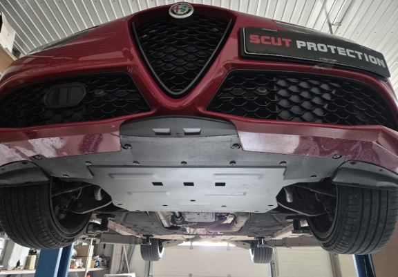 Steel skid plate for Alfa Romeo Giulia