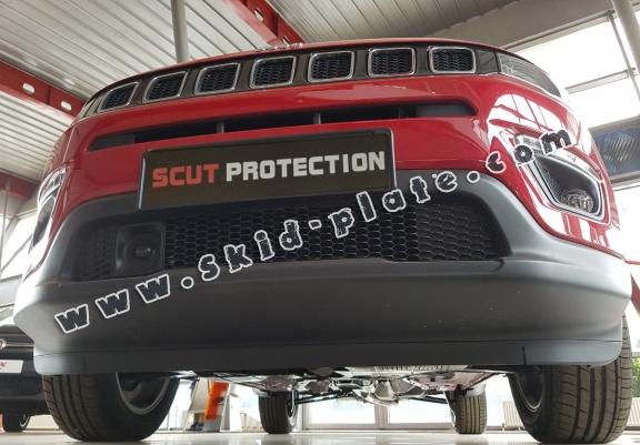 Steel skid plate for Fiat 500x