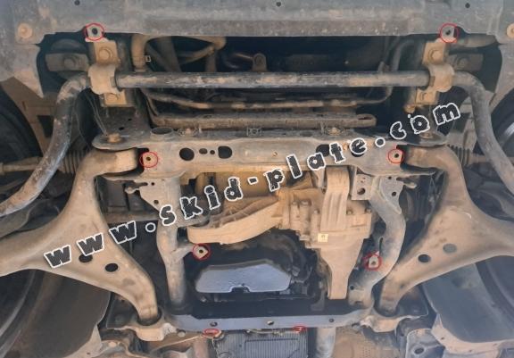 Steel skid plate for Mercedes GLE Coupe C292