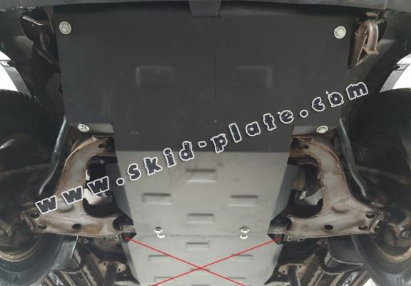 Steel skid plate for the protection of the engine and the radiator for Mitsubishi Pajero Sport 1