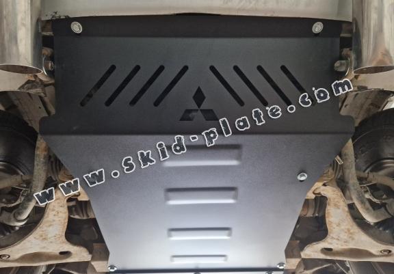 Steel skid plate for the protection of the engine and the radiator for Mitsubishi Pajero 3 (V60, V70) Vers. 2.0