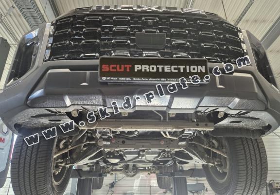 Steel skid plate for the protection of the engine and the radiator for Maxus T60 Max