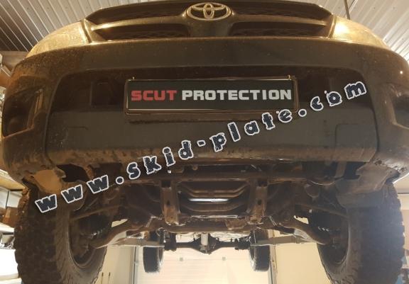 Steel skid plate for the protection of the engine and the radiator for Toyota Hilux