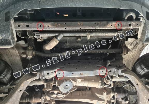 Steel radiator skid plate for Isuzu D-Max