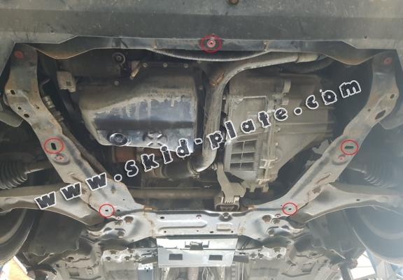 Aluminum skid plate for Volvo V70