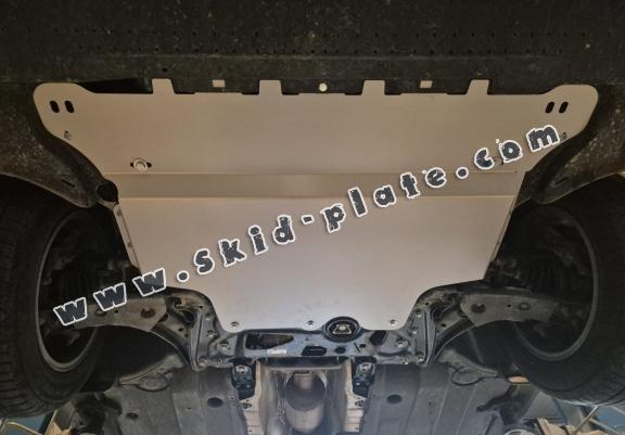 Aluminum skid plate for the protection of the engine and the gearbox for VW Golf 7