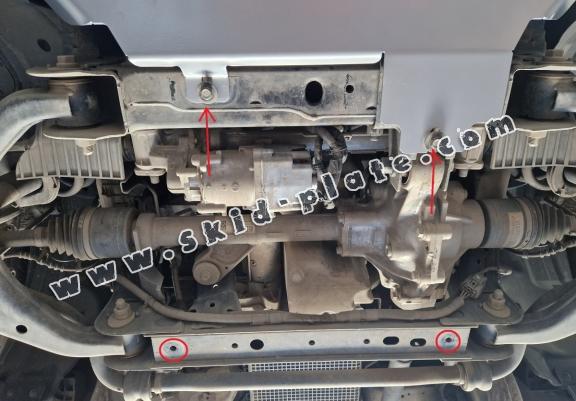 Aluminum gearbox skid plate for Ford Ranger Raptor