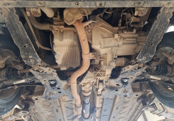 Steel skid plate for Fiat Panda 4x2