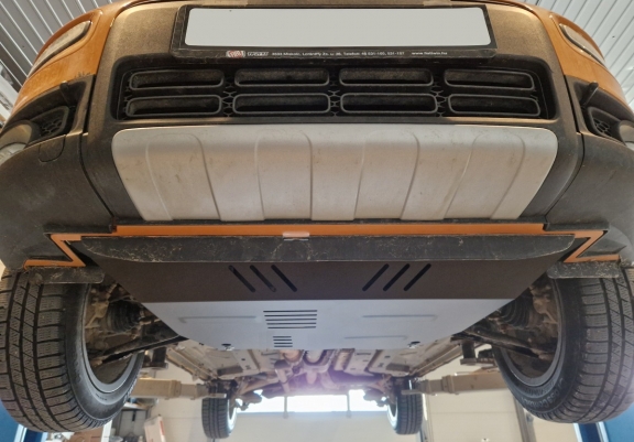 Steel skid plate for Fiat Panda 4x2