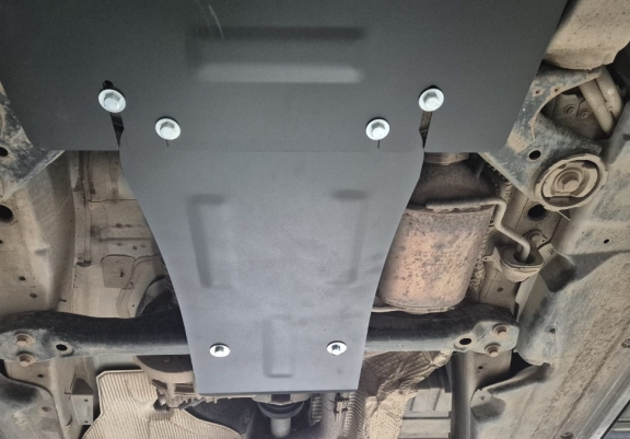 Steel gearbox skid plate for VW Touareg 7P