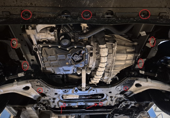 Aluminium skid plate for Renault Master