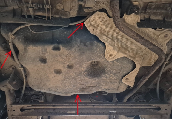 Steel fuel tank skid plate  for Dacia Sandero