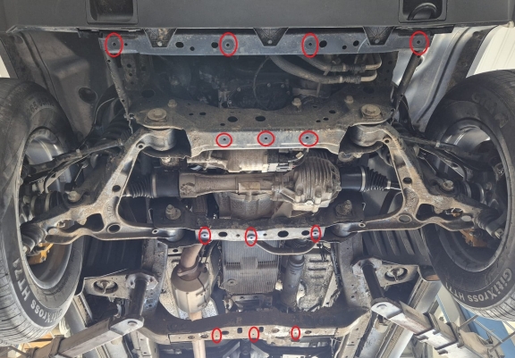 Steel skid plate for Baic Beijing BJ40