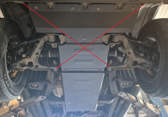 Steel gearbox skid plate for Baic Beijing BJ40