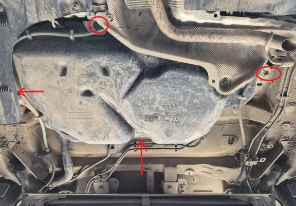 Steel fuel tank skid plate  for Dacia Jogger
