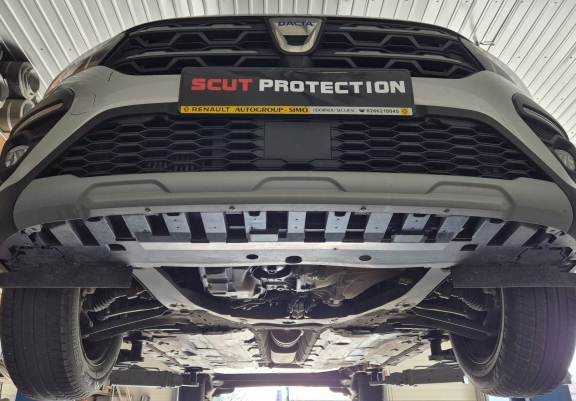 Aluminum skid plate for Dacia Logan