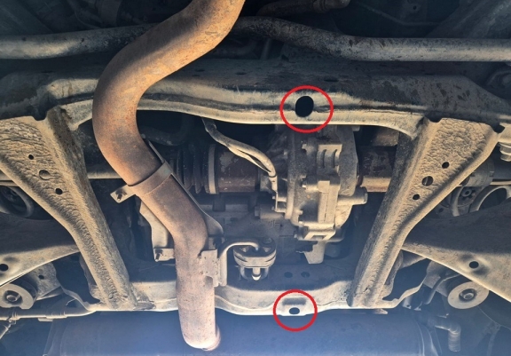 Aluminum diferential skid plate for Nissan Qashqai