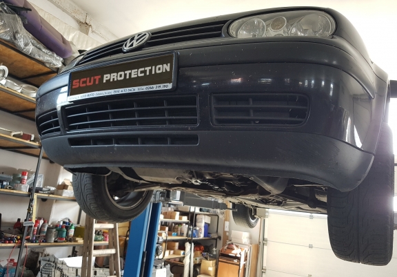 Aluminum skid plate for Seat Leon