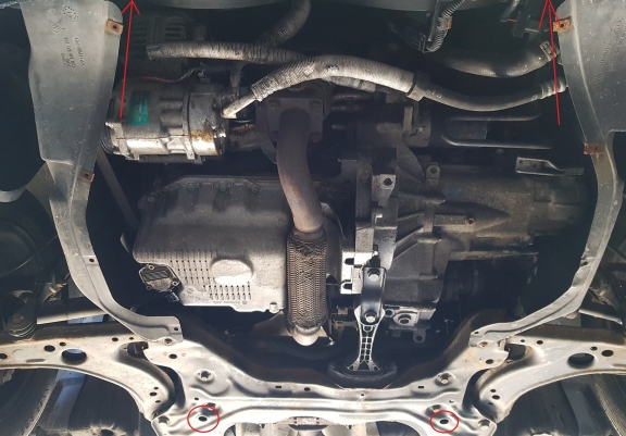 Aluminum skid plate for Seat Leon