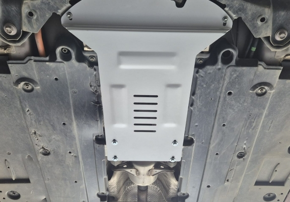 Aluminum catalytic converter plate/cat lock for Toyota C-HR