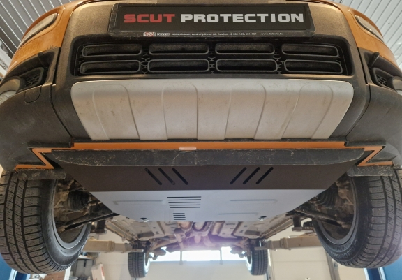 Steel skid plate for Fiat Panda 4x2