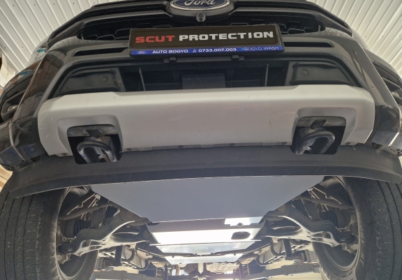 Aluminum radiator skid plate for Ford Ranger