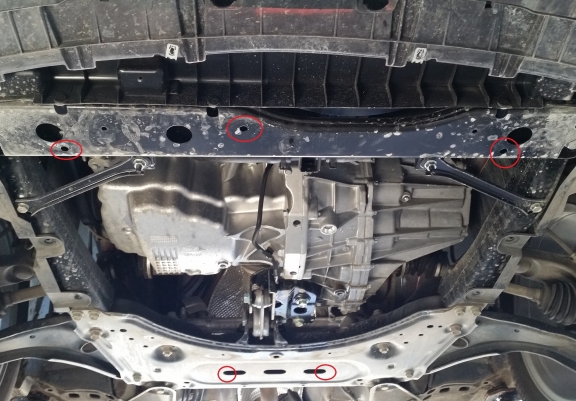 Aluminium skid plate for Renault Kadjar