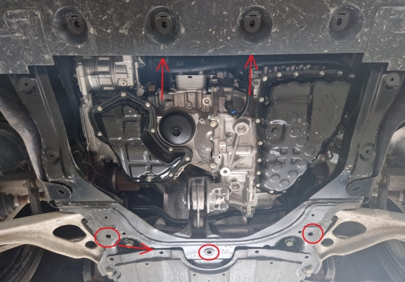 Aluminium skid plate for Renault Austral