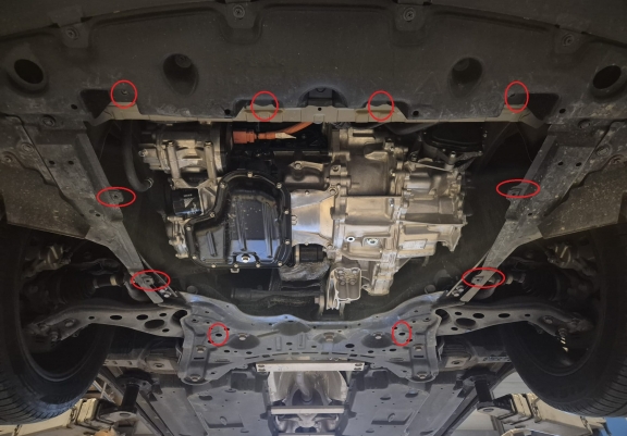 Steel skid plate for Toyota C-HR
