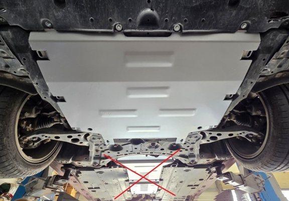 Aluminum skid plate for Toyota Corolla