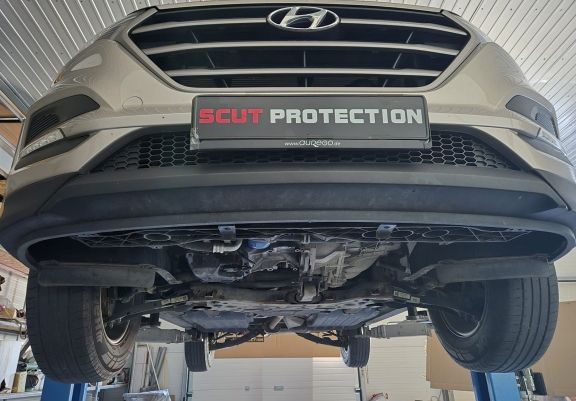 Steel skid plate for Hyundai IX35
