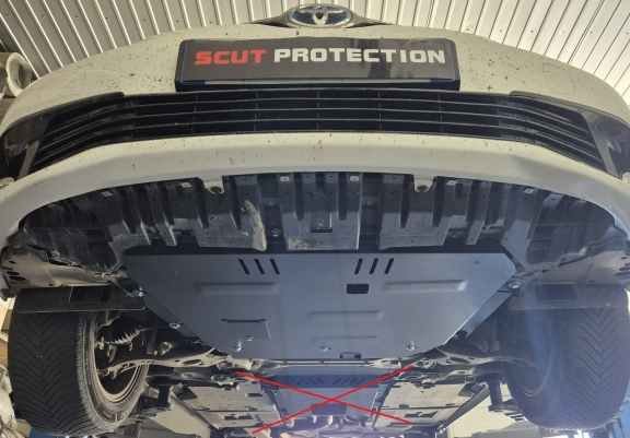 Steel skid plate for Lexus CT200H