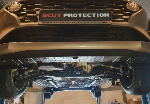 Steel skid plate for Kia Rio 3