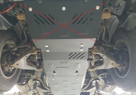 Steel gearbox skid plate for Lexus GX