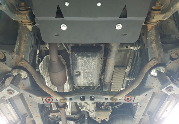 Steel gearbox skid plate for Lexus GX
