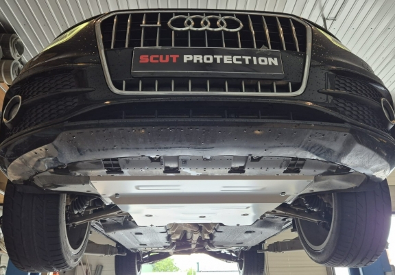 Aluminum skid plate for Audi Q2