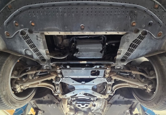Steel gearbox skid plate for Audi A7 A7