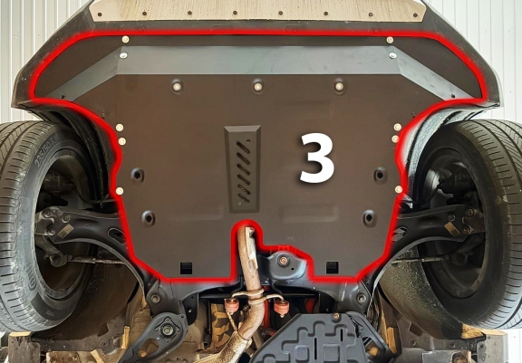 Steel skid plate for BYD Seal U DM-i