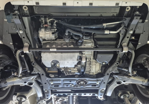 Aluminum skid plate for Vw Crafter