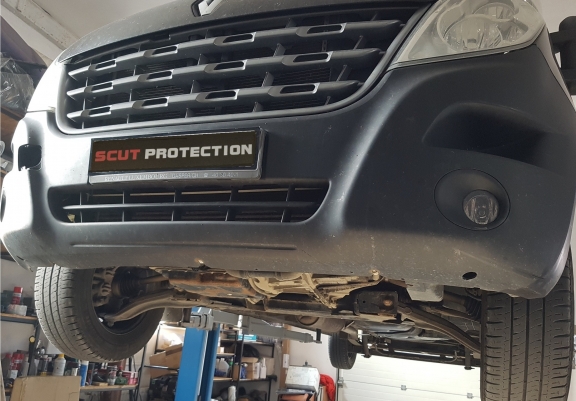 Aluminium skid plate for Nissan NV400