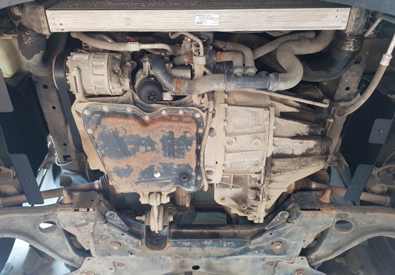 Aluminium skid plate for Nissan NV400