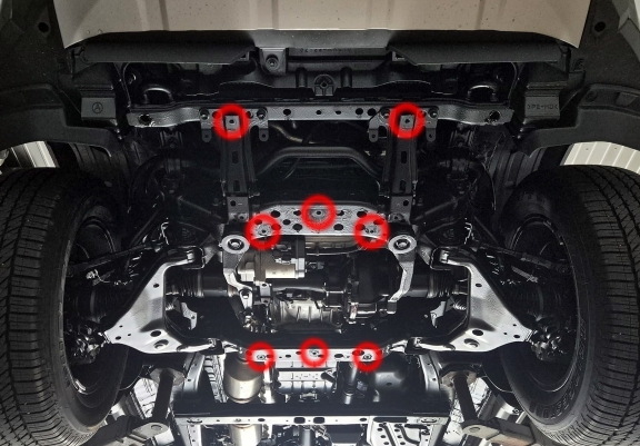 Steel skid plate for Toyota Hilux EV